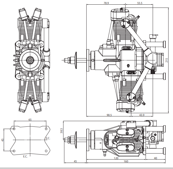 四沖程雙缸發(fā)動(dòng)機(jī)FG-41TS