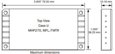 Interpoint FMTR系列DC/DC轉(zhuǎn)換器FMTR283R3S