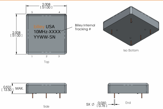 Bliley USATM-10MEX-XBXB超穩(wěn)定OCXO